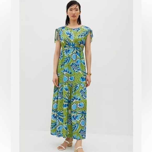 Vera for Anthropologie Bluebell Maxi Dress Size Small - Picture 3 of 16